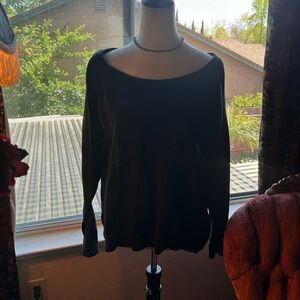 Torrid 1x Black Off-Shoulder Sweater
